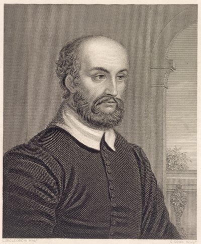 Andrea Palladio (1508-80), gegraveerd door G. Cook door L. Bigleoschi